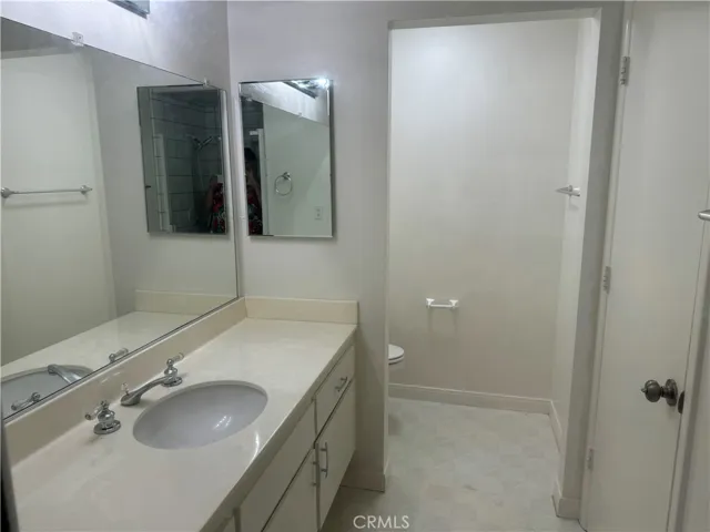 The primary bathroom.
