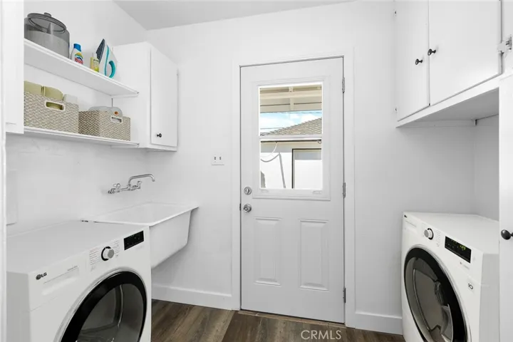 Virtually staged Laundry Room