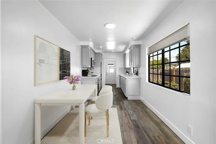 virtually staged eating area
