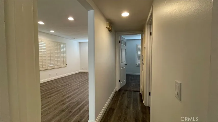 Hallway and living room