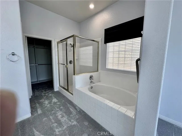 Primary Walk-in Shower & Soaking Tub