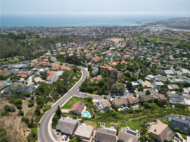 Subject Property is at Bottom Left (with pool) of Photo Looking Towards Dana Point & Harbor