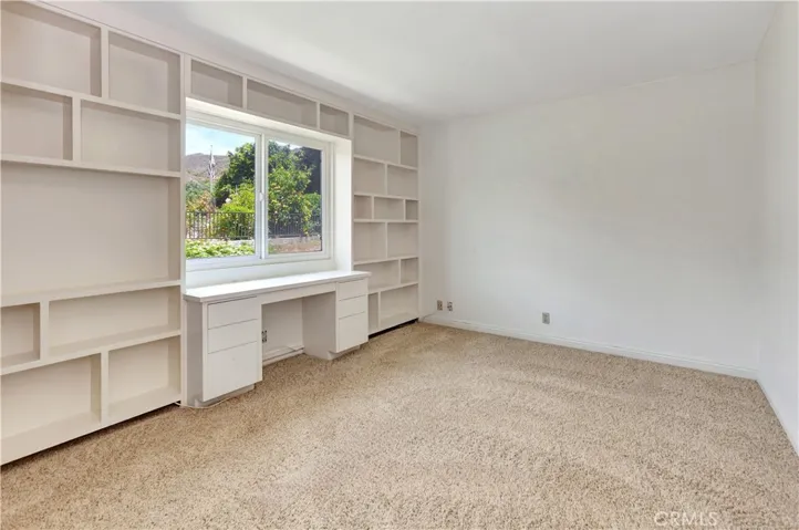 Bedroom #4 with Built-In Bookcases