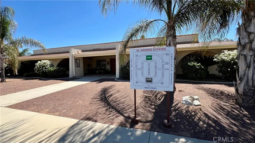 Map of community @ main entrance to clubhouse.