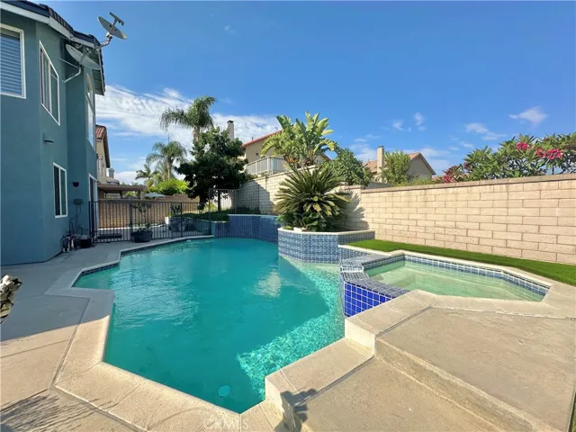 Day time backyard pool