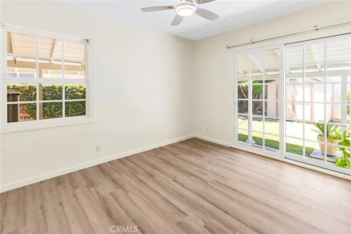 Downstairs bedroom is full of light