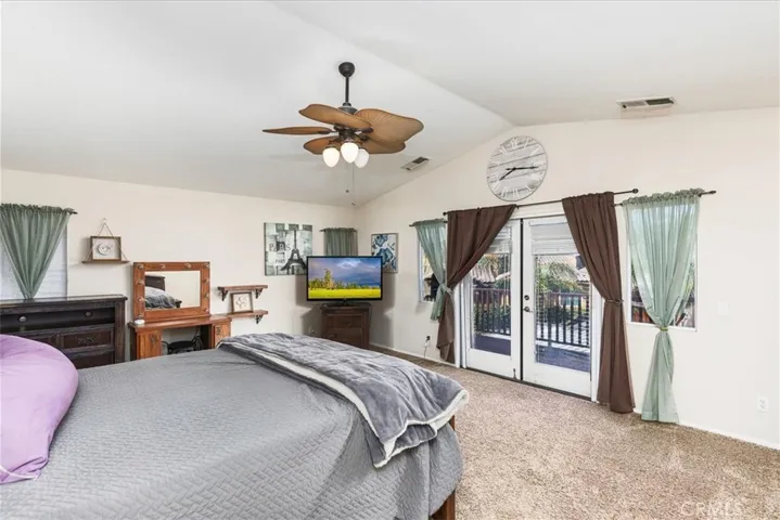 Master Suite with French doors to balcony