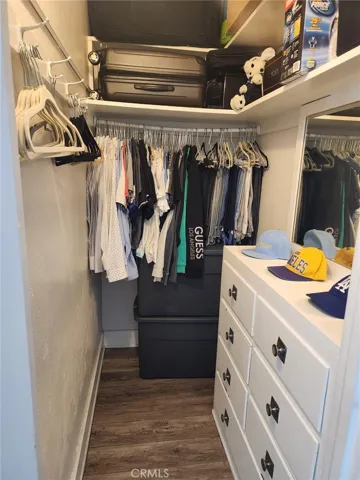 the other is a walk-in closet with a mirror on the door and drawers for clothing. All 1920's original- keeping the flavor of this 1922 building.