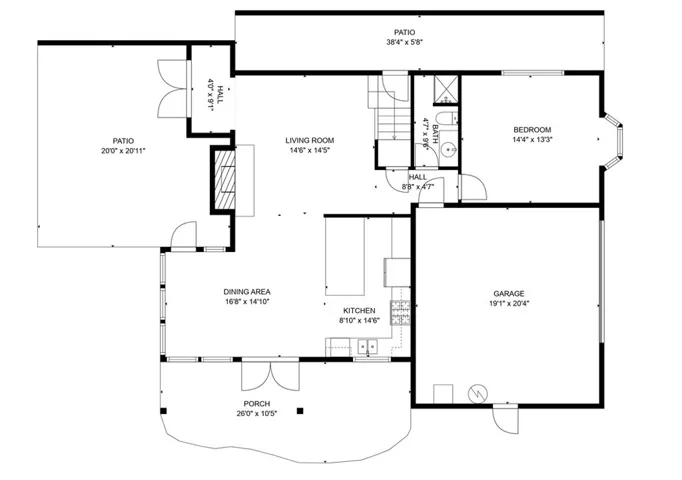 Approximate representation of 1st Floor