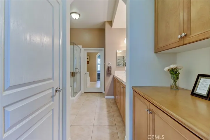 Looking into the Master Bathroom