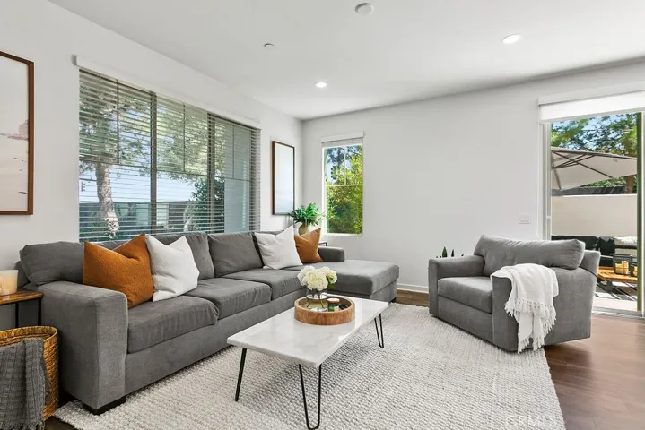 Spacious open family room with natural light