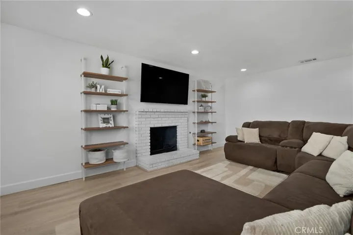Living Room with Fireplace