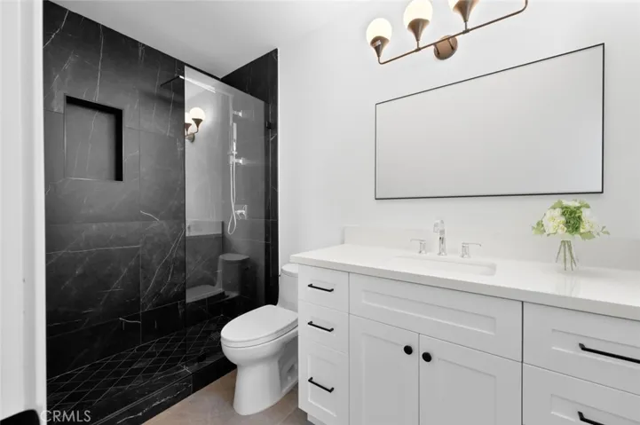 primary Bathroom with over sized shower and gorgeous tile