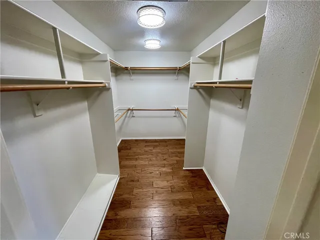 The very generous master bedroom closet with NEW bright light fixtures.