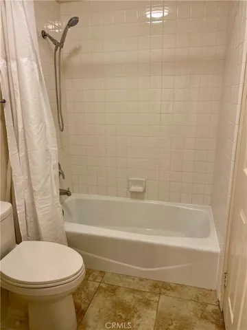 The secondary bathroom is very clean and has a NEW toilet.