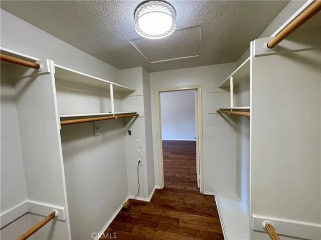 The very generous master bedroom closet with NEW bright light fixtures.