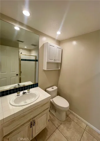 The downstairs bathroom. NEW toilet!