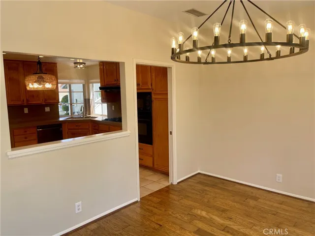 This is the second kitchen entrance and pass thru - from the dining room.