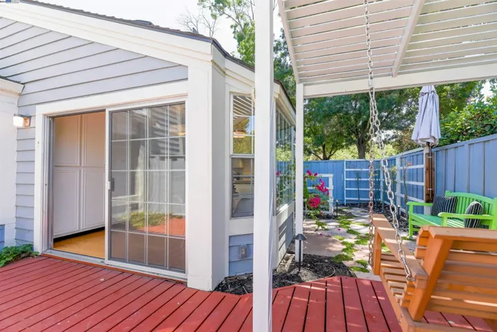 Rear patio