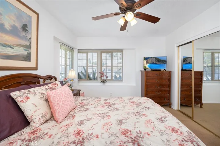 Plus a ceiling fan is great for keeping it cool while you sleep!
