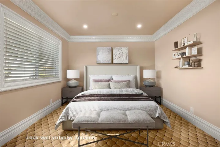 Downstairs Bedroom Virtually Staged