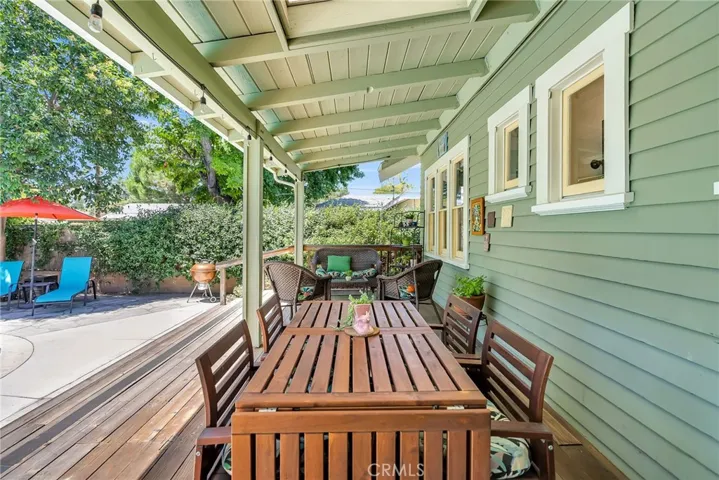 The covered patio for year-round entertaining.