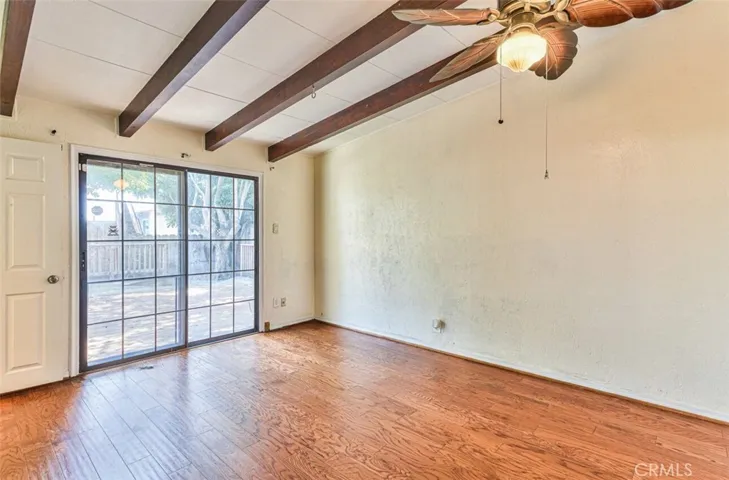 Primary Bedroom with sliding door to yard and Deck