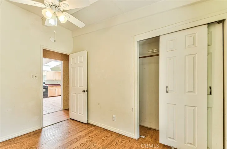 2nd bedroom with views of closet