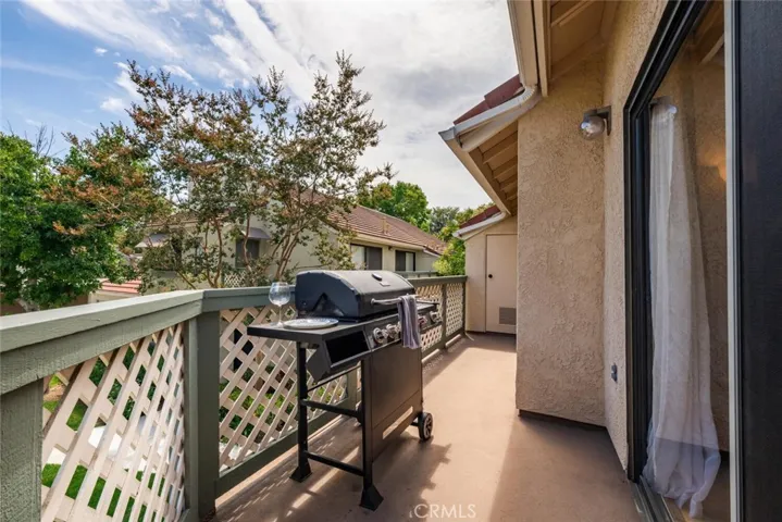 Patio accessible from living room