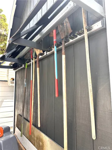 Storage behind barn