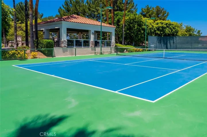 Two Lighted Tennis Courts