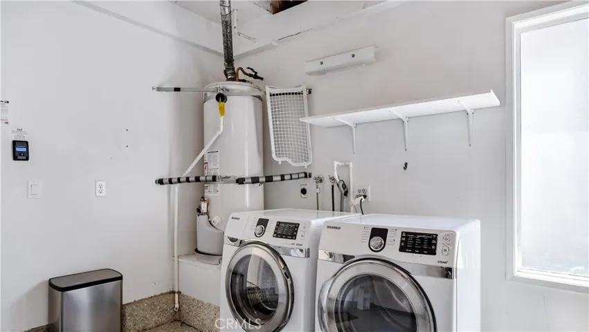 The washer and dryer are included.