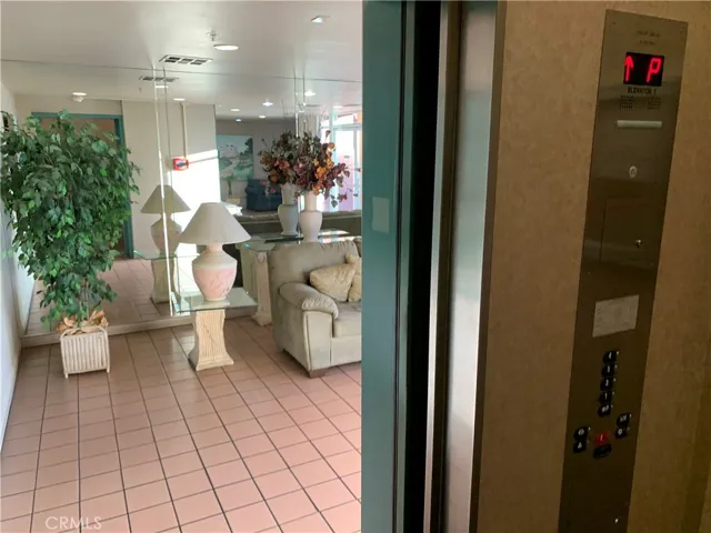 Lobby from inside elevator (also a rear elevator directly from parking garage)