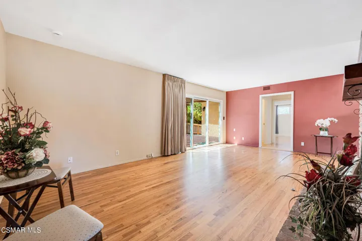Living Room Opens To Large Deck