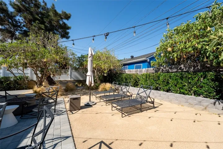 Patio in back