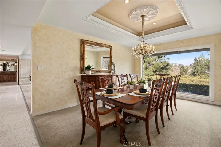Your guests will feel right at home dining here. Large picture window offers a breathtaking view of Coyote Hills.