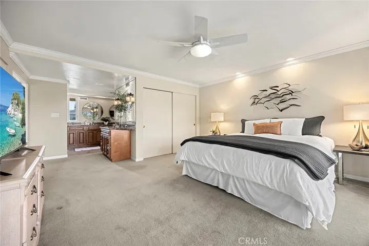 Ground level primary suite is ideal for aging in place. No stairs to worry about in the future,