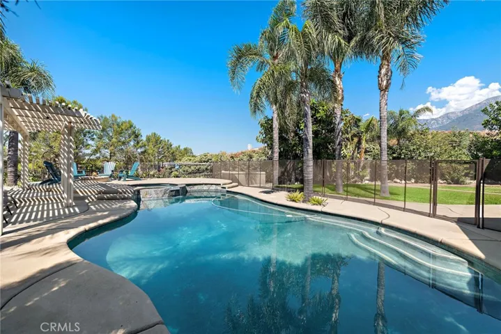 Private solar heated pool