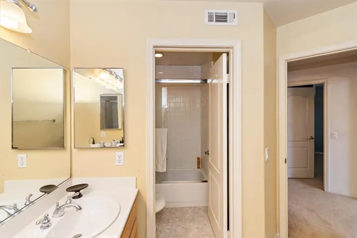 Hall Bath Double Sink w/ Tub and Shower