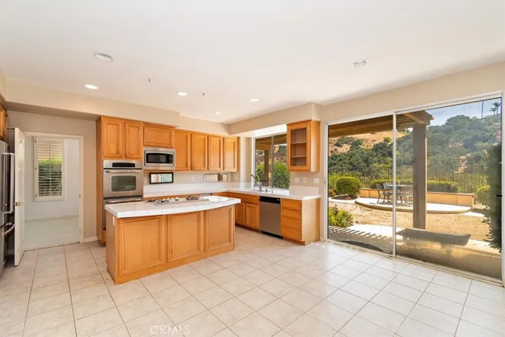 Kitchen towards patio