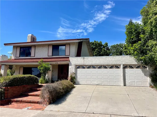 Front of home with 3 car garage!