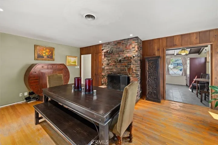 Dining Area w Fireplace