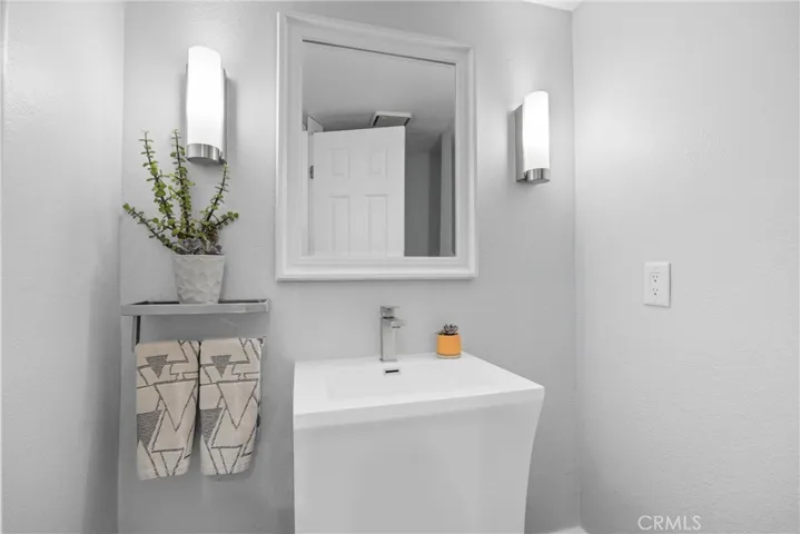 Downstairs powder room