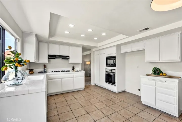 Tray Ceiling with LED Recessed Lighting, Very Bright, A Special Place to cook & Entertain