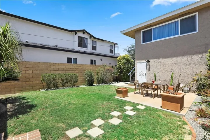 Yard space between the two units