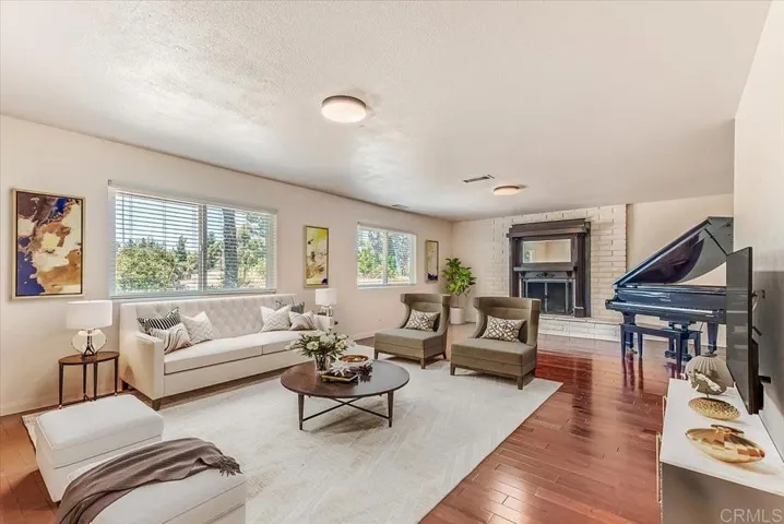 living room staged