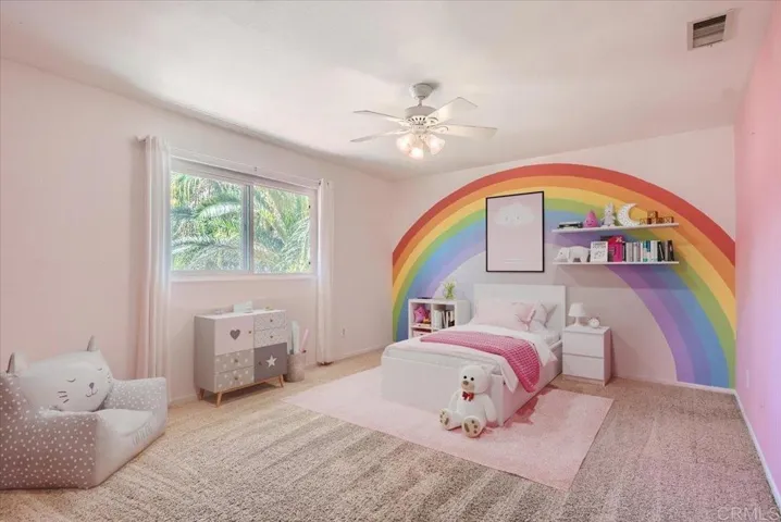Bedroom 2 staged