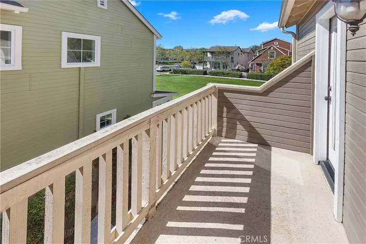 Patio deck off master suite upstairs.