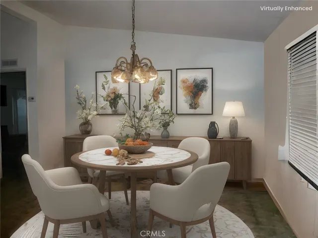 Virtually Staged-dining room