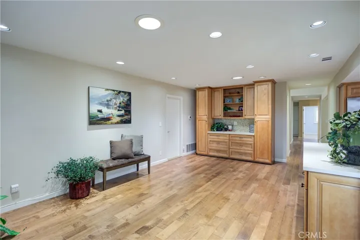 Family Room with Built-in Hutch